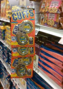 Handcuffs in the cookie aisle