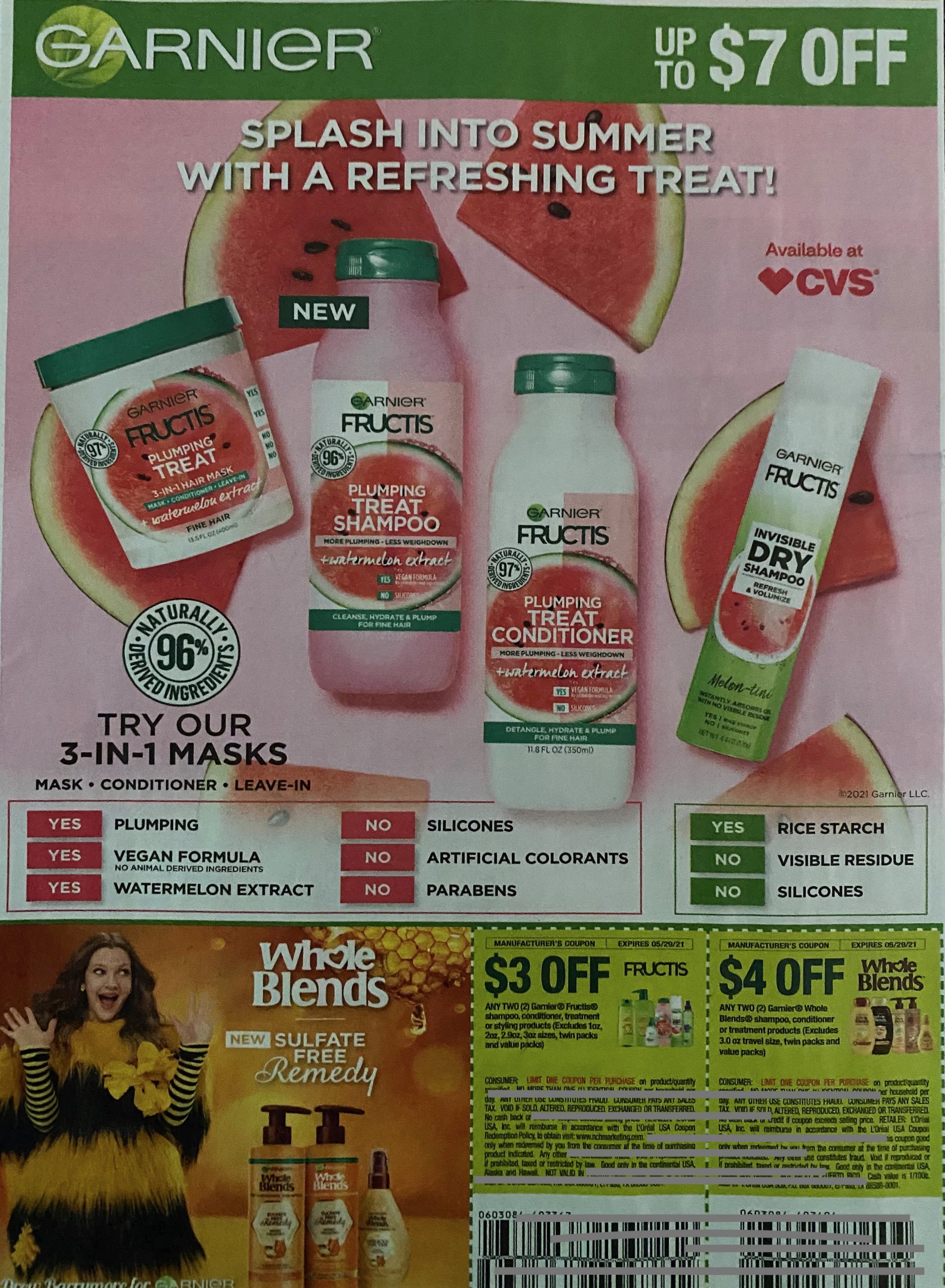 Fructis Garnier Drink Yogurt Shampoo